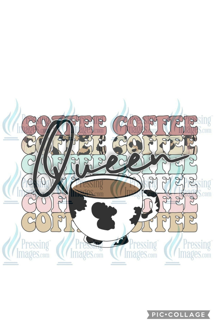 DTF: 507 Coffee Queen - Pressing Images
