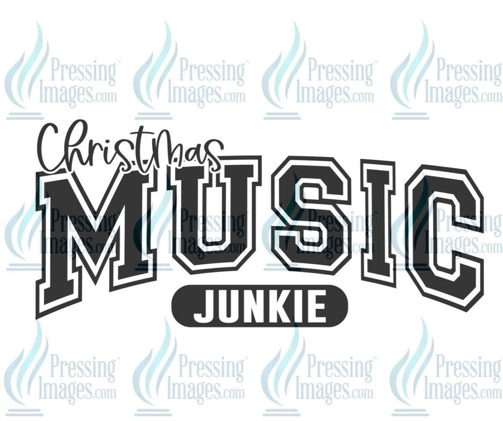 DTF: 546 Christmas music junkie - Pressing Images