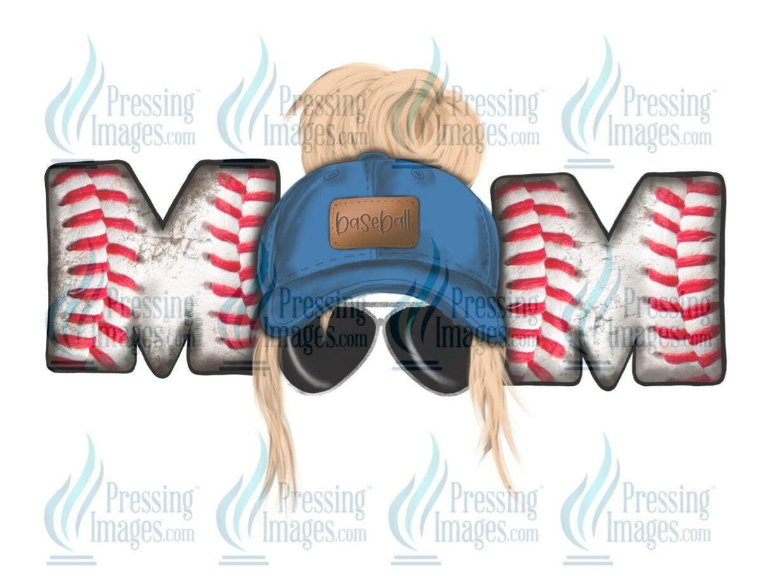 DTF: 553 Baseball Mom blonde - Pressing Images