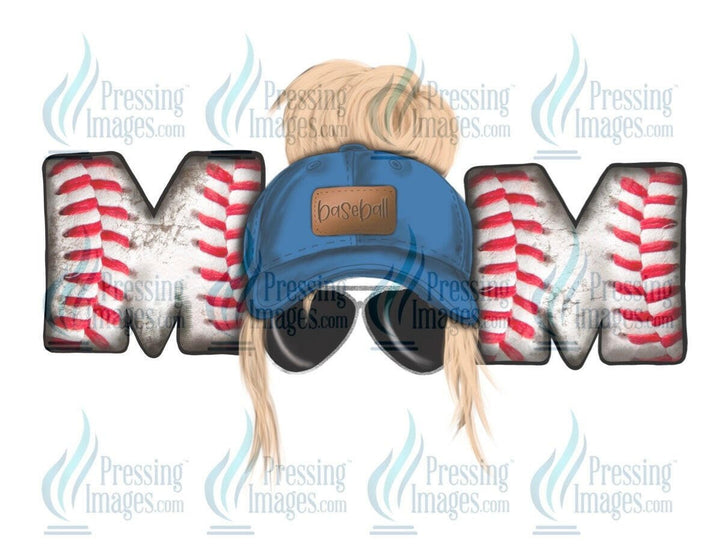 DTF: 553 Baseball Mom blonde - Pressing Images