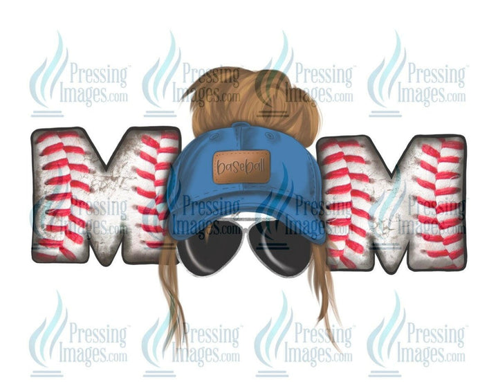 DTF: 554 Baseball Mom dirty blonde - Pressing Images