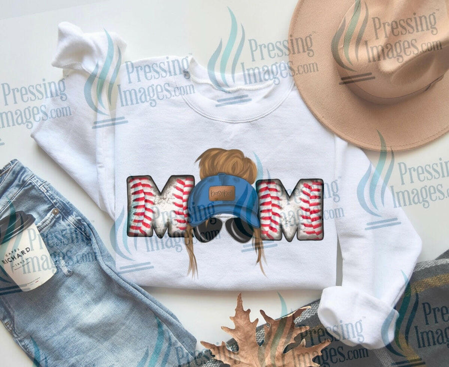 DTF: 554 Baseball Mom dirty blonde - Pressing Images