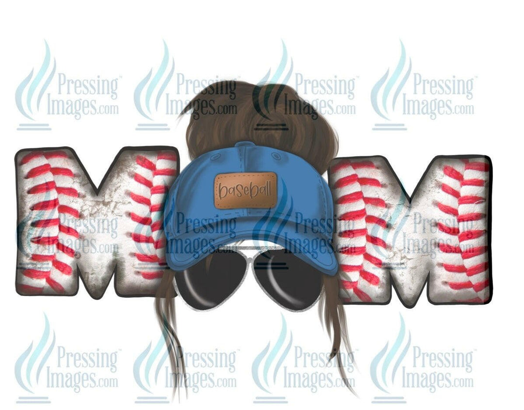 DTF: 555 Baseball Mom dirty brunette - Pressing Images