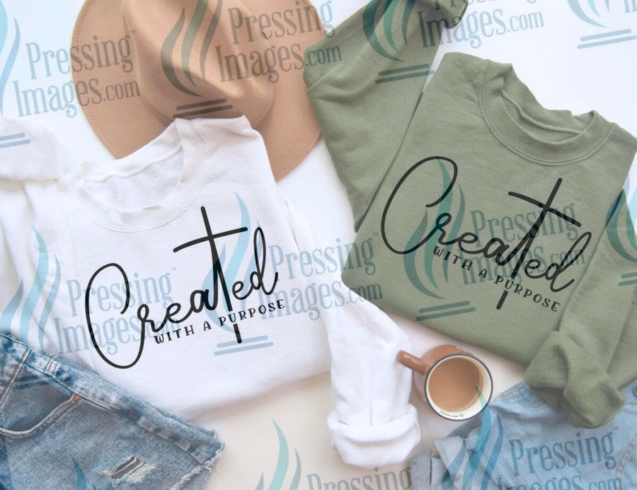 DTF: 587 Created with purpose - Pressing Images