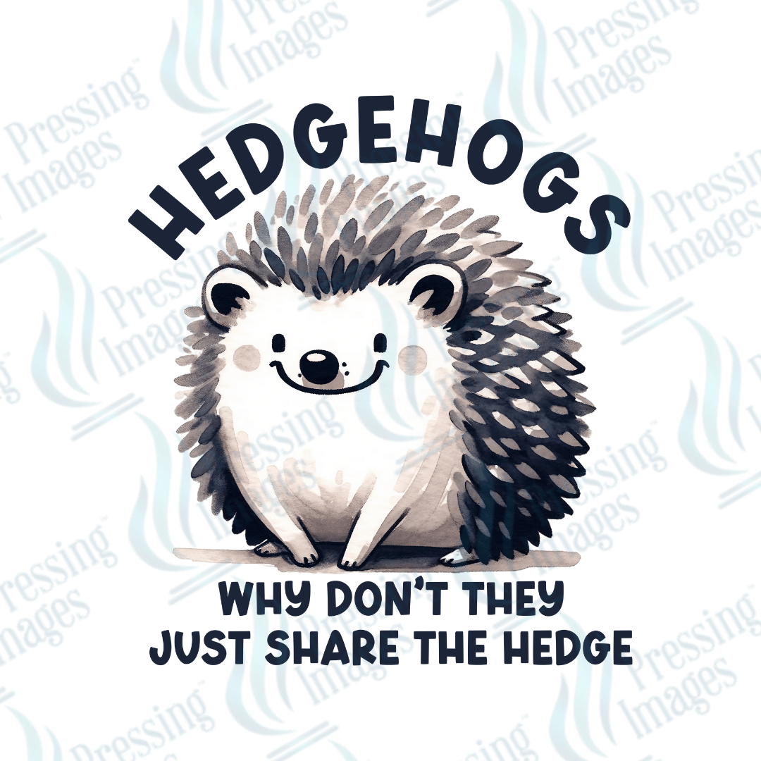 DTF 6022 Hedgehogs - Pressing Images