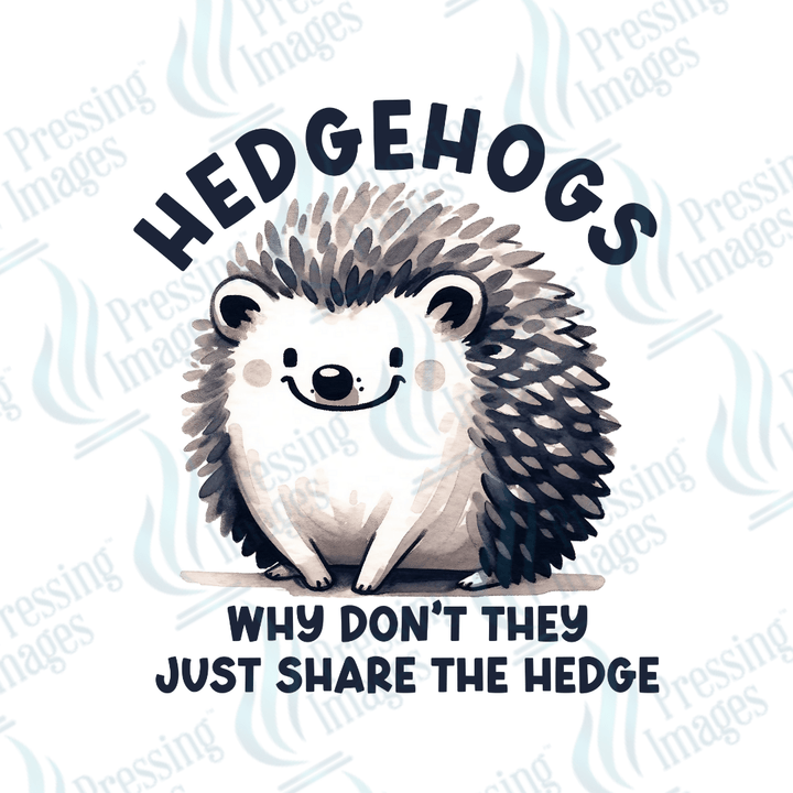 DTF 6022 Hedgehogs - Pressing Images