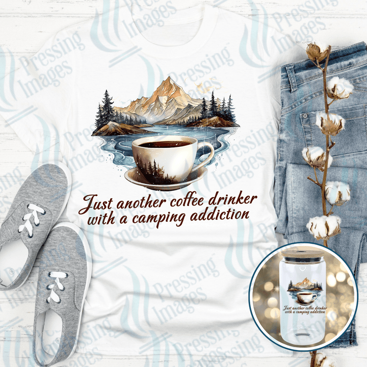 DTF 6026 Just Another Coffee Drinker - Pressing Images