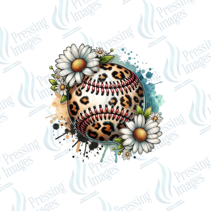 DTF 6041 Baseball Daisies - Pressing Images