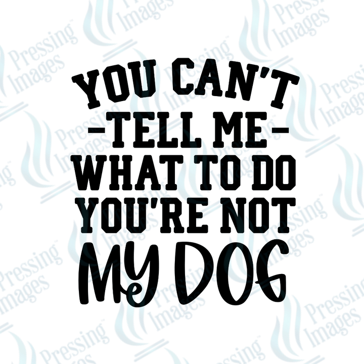 DTF 6062 Can't Tell Me What To Do - Pressing Images