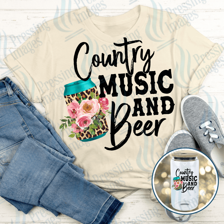 DTF 6073 Country Music and Beer - Pressing Images