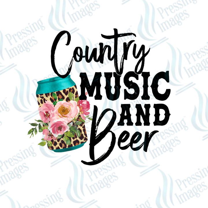 DTF 6073 Country Music and Beer - Pressing Images