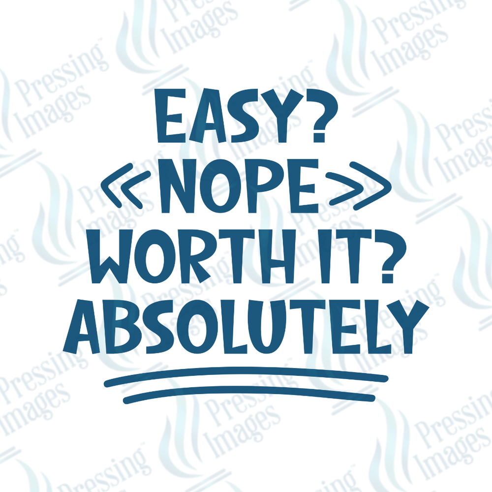 DTF 6078 Easy Nope - Pressing Images