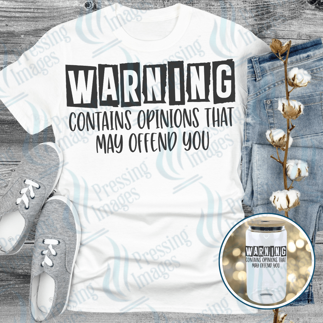 DTF 6084 Warning - Pressing Images