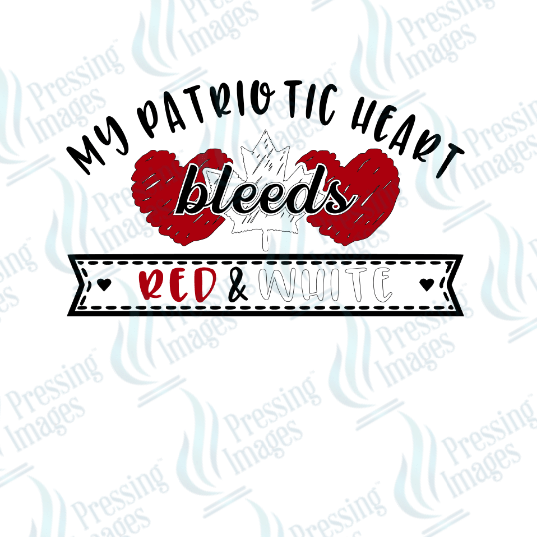 DTF 6089 My Patriotic Heart - Pressing Images