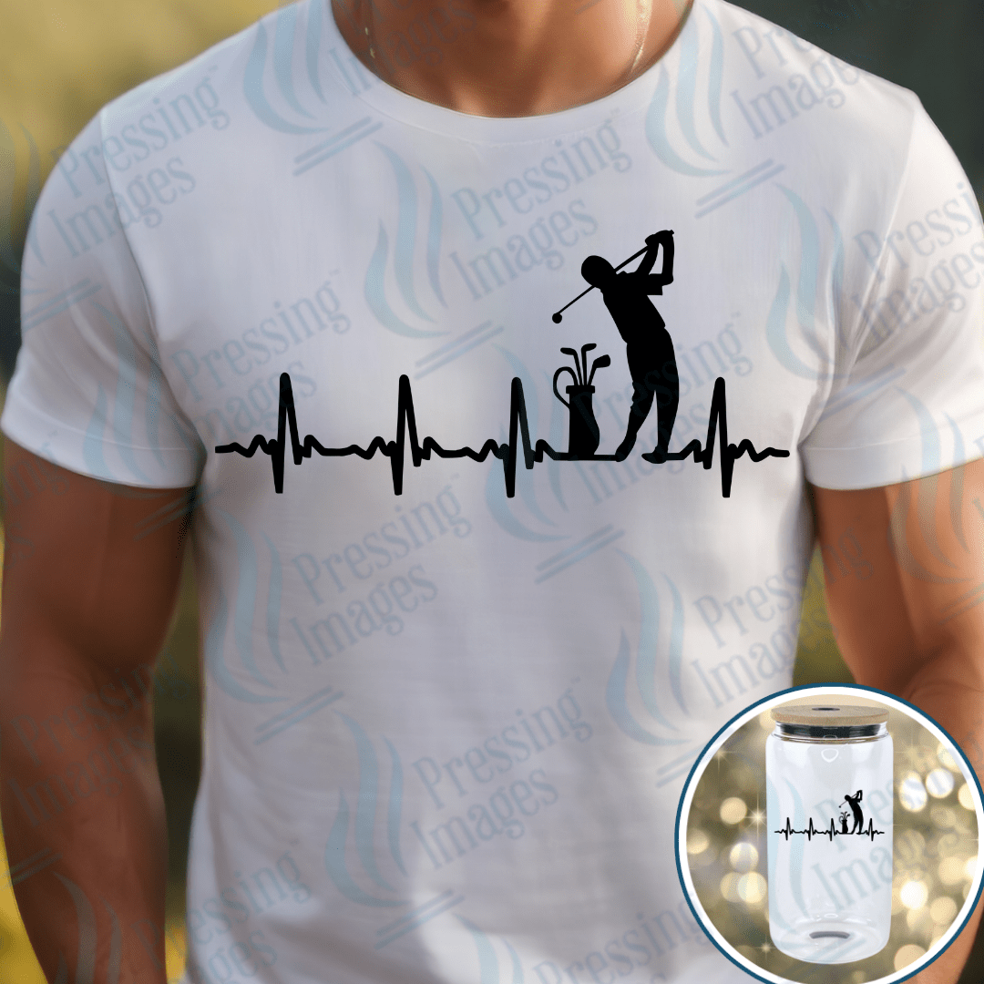 DTF 6090 Golfer EKG - Pressing Images