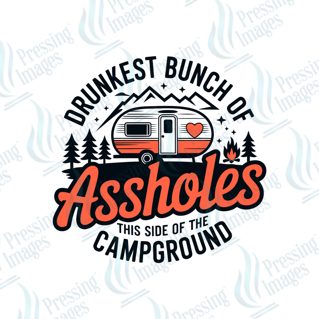 DTF 6108 Drunkest Bunch Of Assholes - Pressing Images