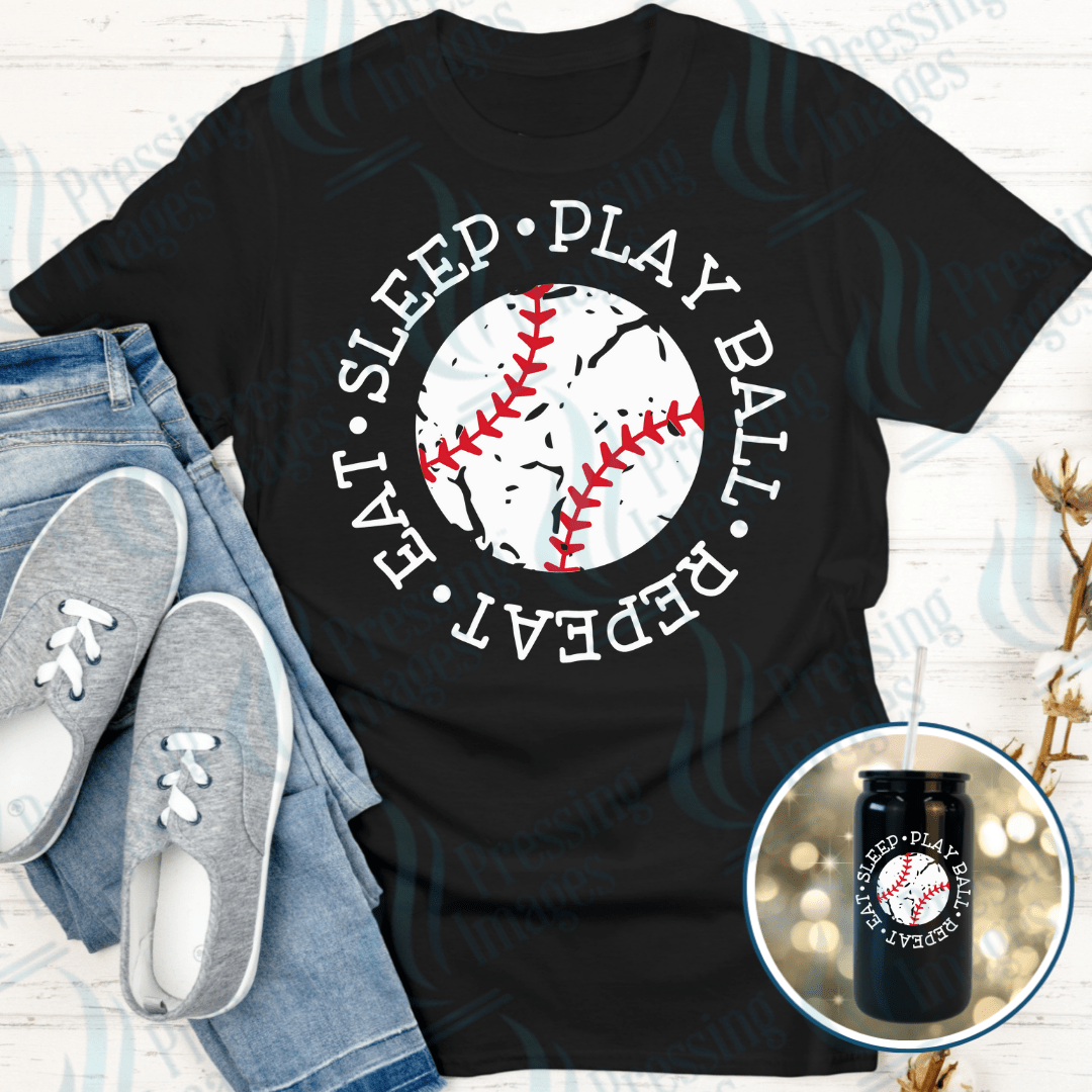 DTF 6113 Eat Sleep Play - Pressing Images