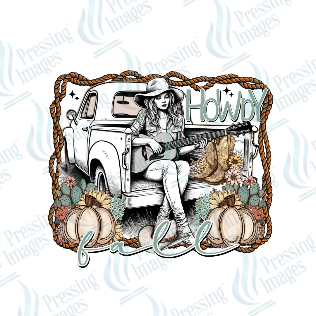 DTF 6153 Howdy Fall - Pressing Images