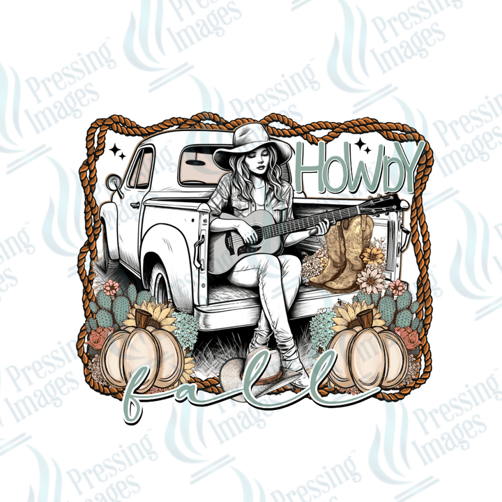 DTF 6153 Howdy Fall - Pressing Images