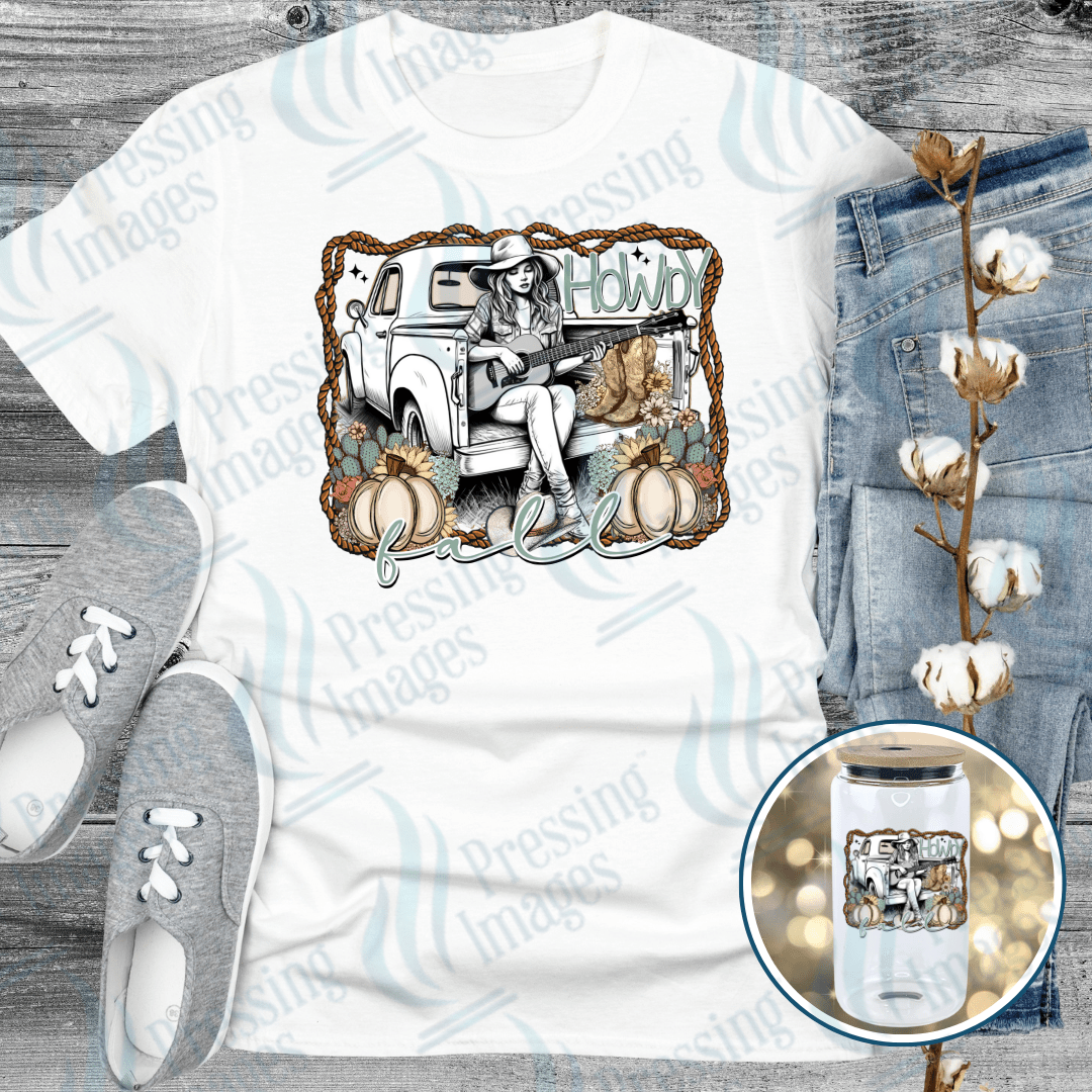 DTF 6153 Howdy Fall - Pressing Images
