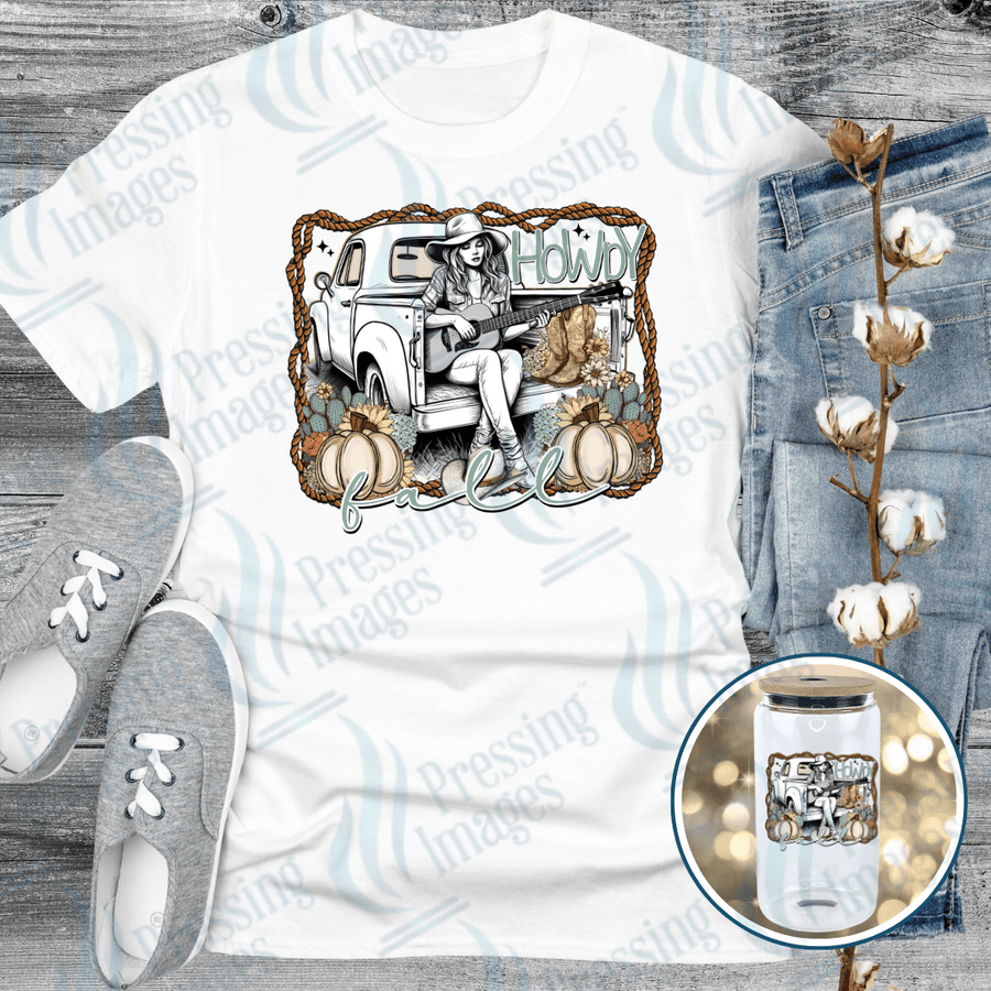 DTF 6153 Howdy Fall - Pressing Images
