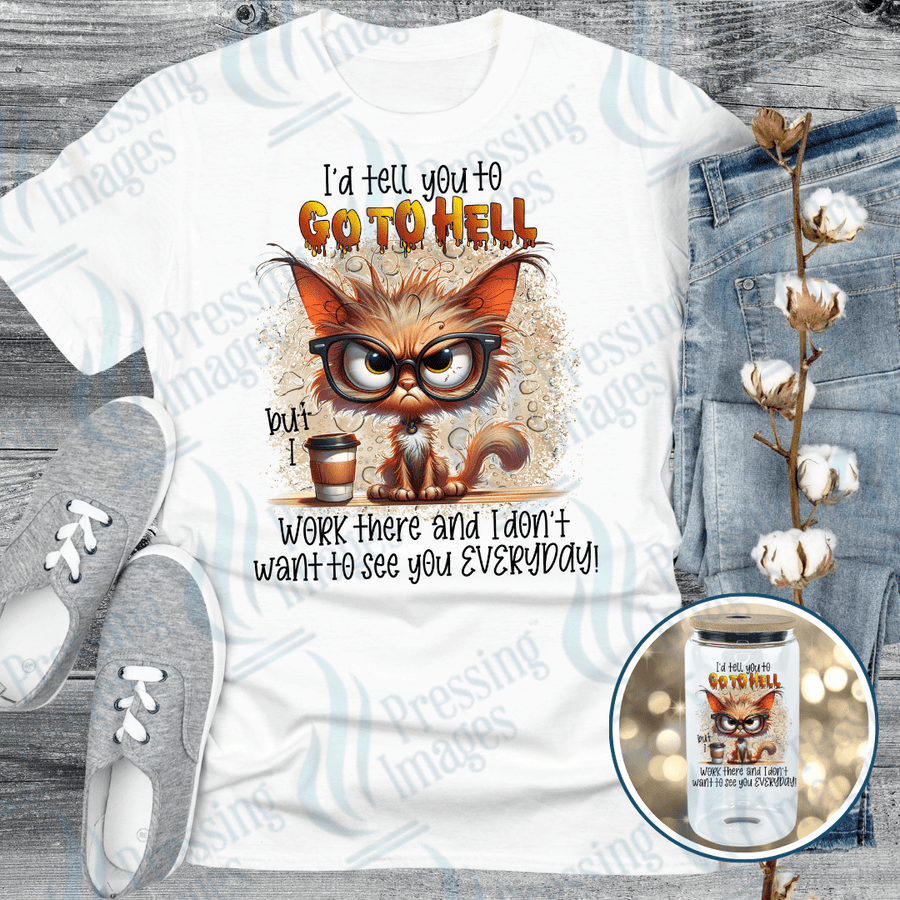 DTF 6172 I'd Tell You To Go To Hell - Pressing Images