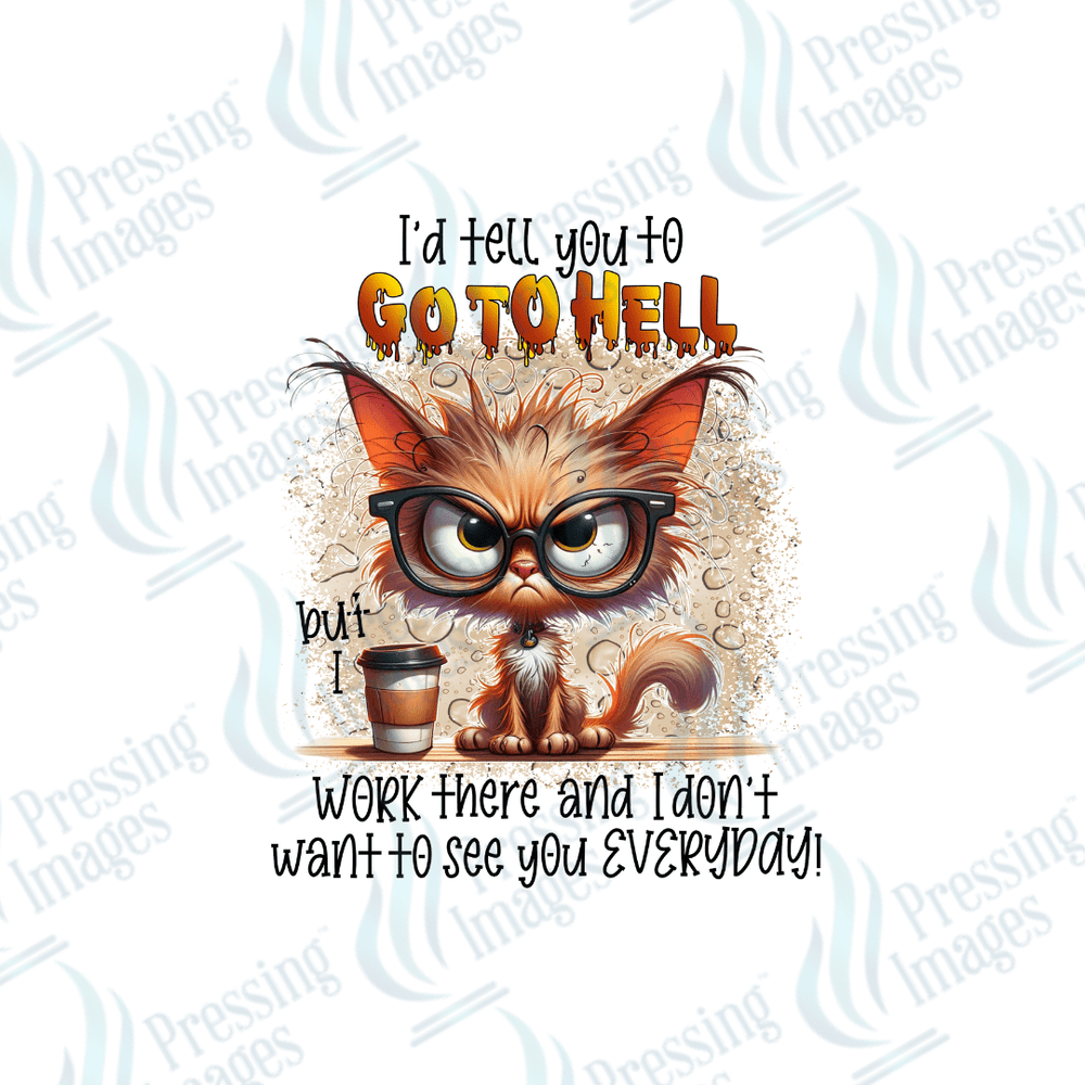 DTF 6172 I'd Tell You To Go To Hell - Pressing Images