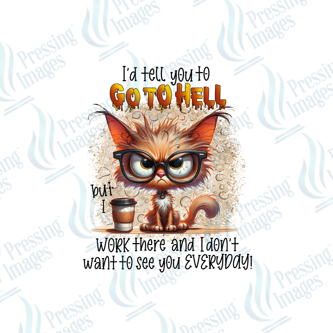 DTF 6172 I'd Tell You To Go To Hell - Pressing Images