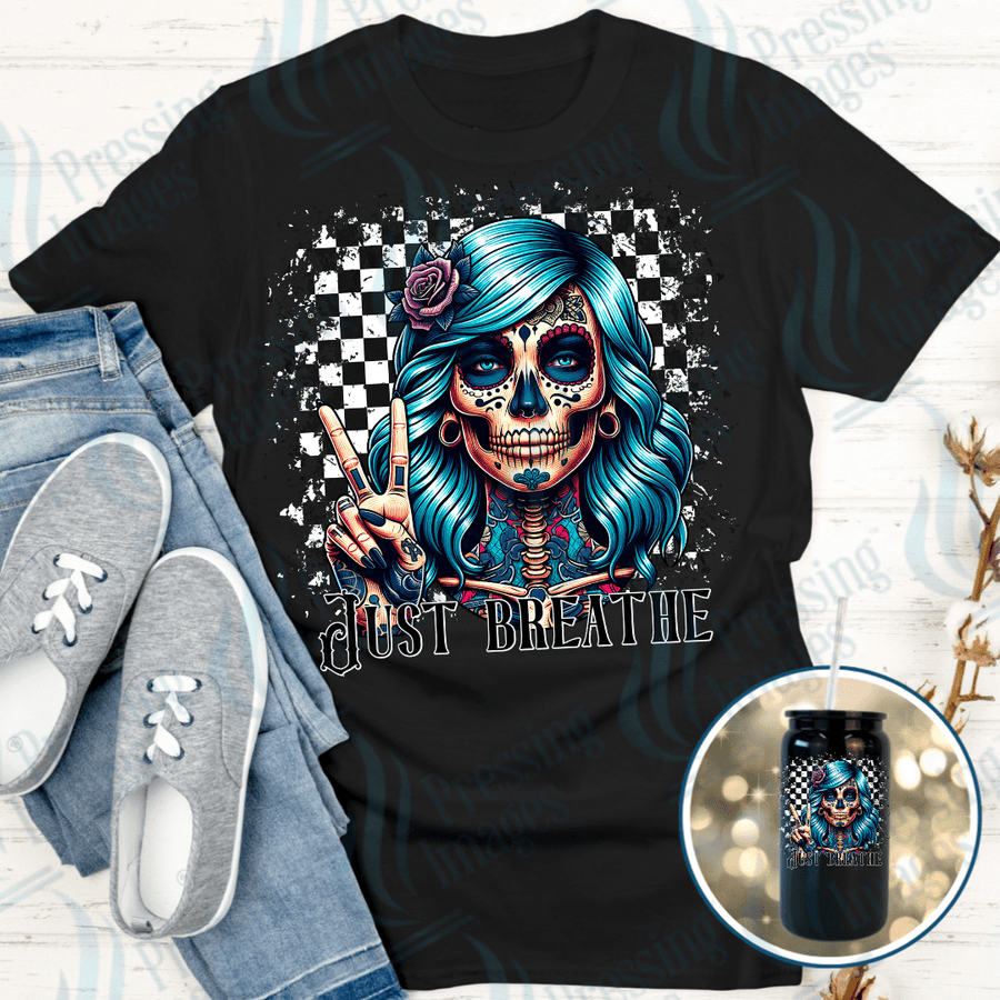 DTF 6231 Just Breathe - Pressing Images