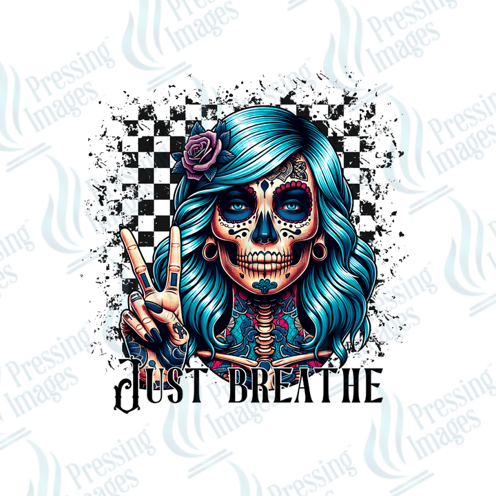DTF 6231 Just Breathe - Pressing Images