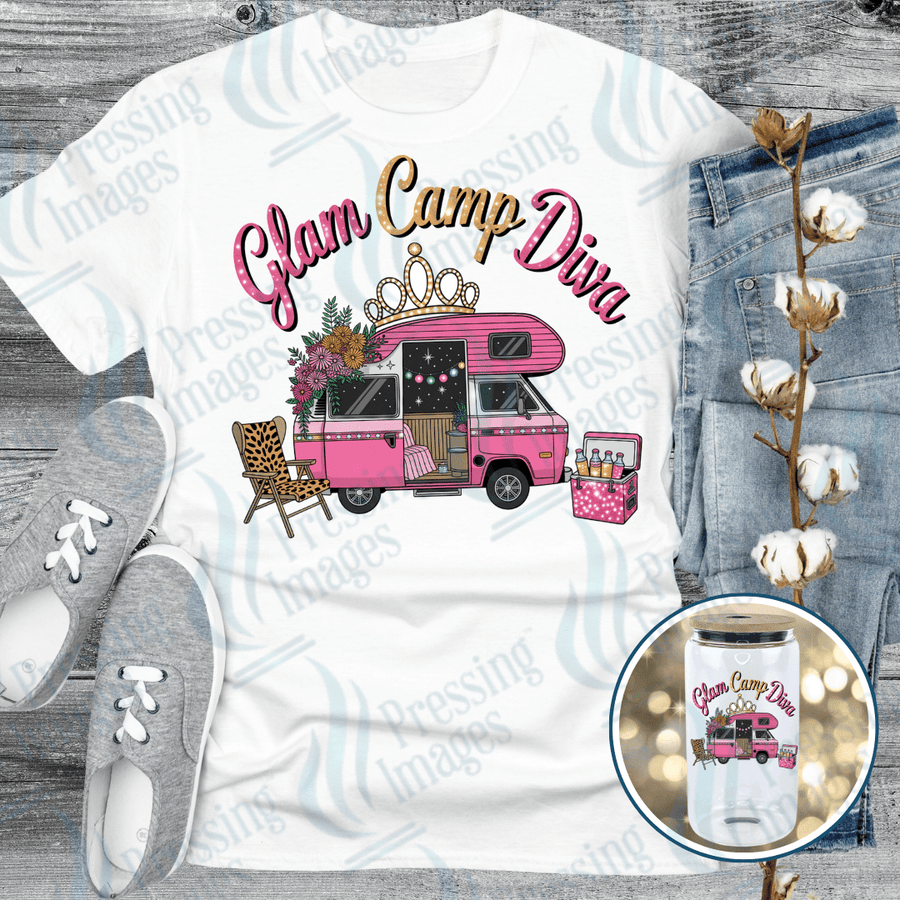 DTF 6419 Glam Camping Diva - Pressing Images