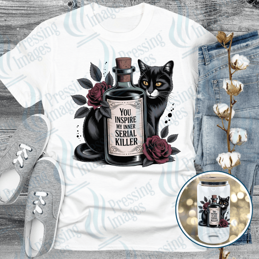 DTF 6432 Cat Serial Killer - Pressing Images