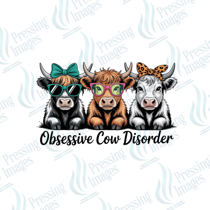 DTF 6441 OCS Obsessive Cow Disorder - Pressing Images