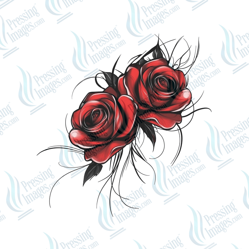 DTF 6460 Two Roses - Pressing Images