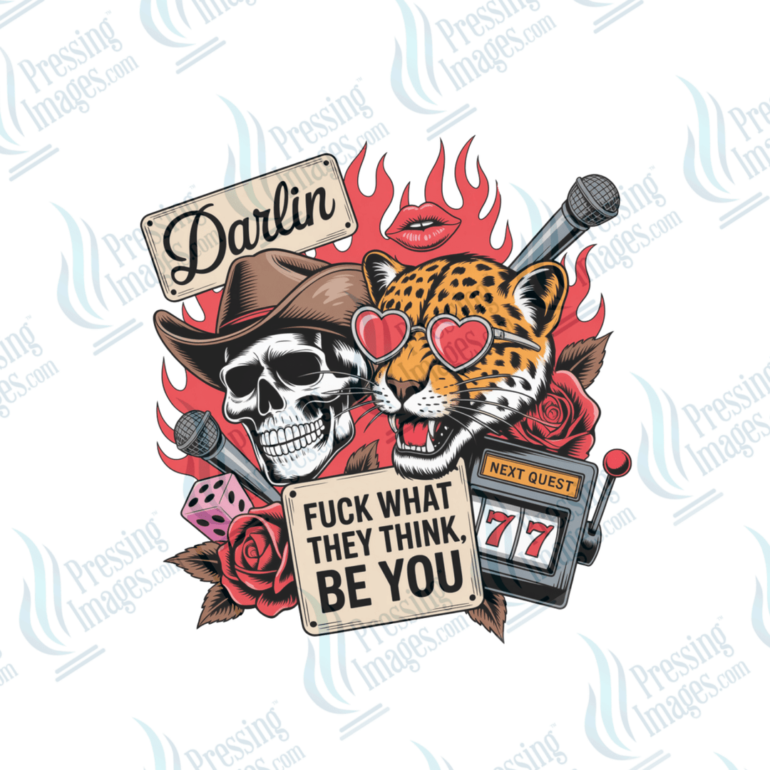 DTF 6467 Darlin' Fuck What They Think - Pressing Images