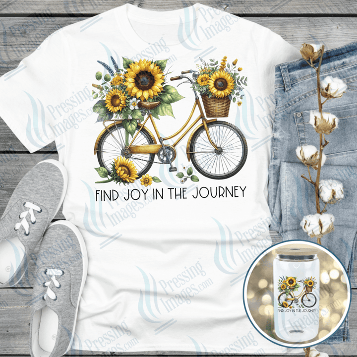 DTF 6494 Sunflower Bike - Pressing Images