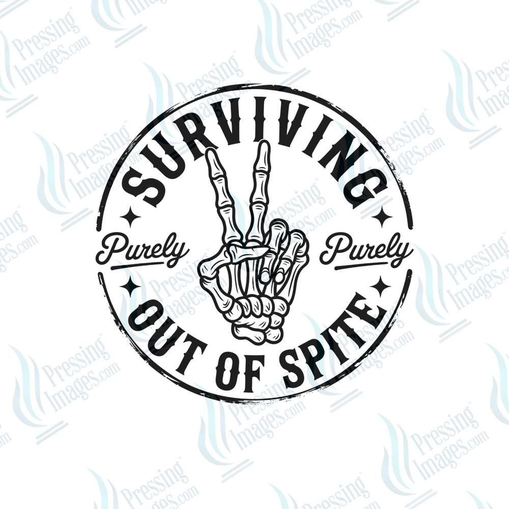 DTF 6499 Surviving Purely Out Of Spite - Pressing Images