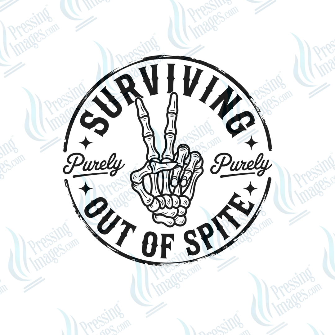 DTF 6499 Surviving Purely Out Of Spite - Pressing Images