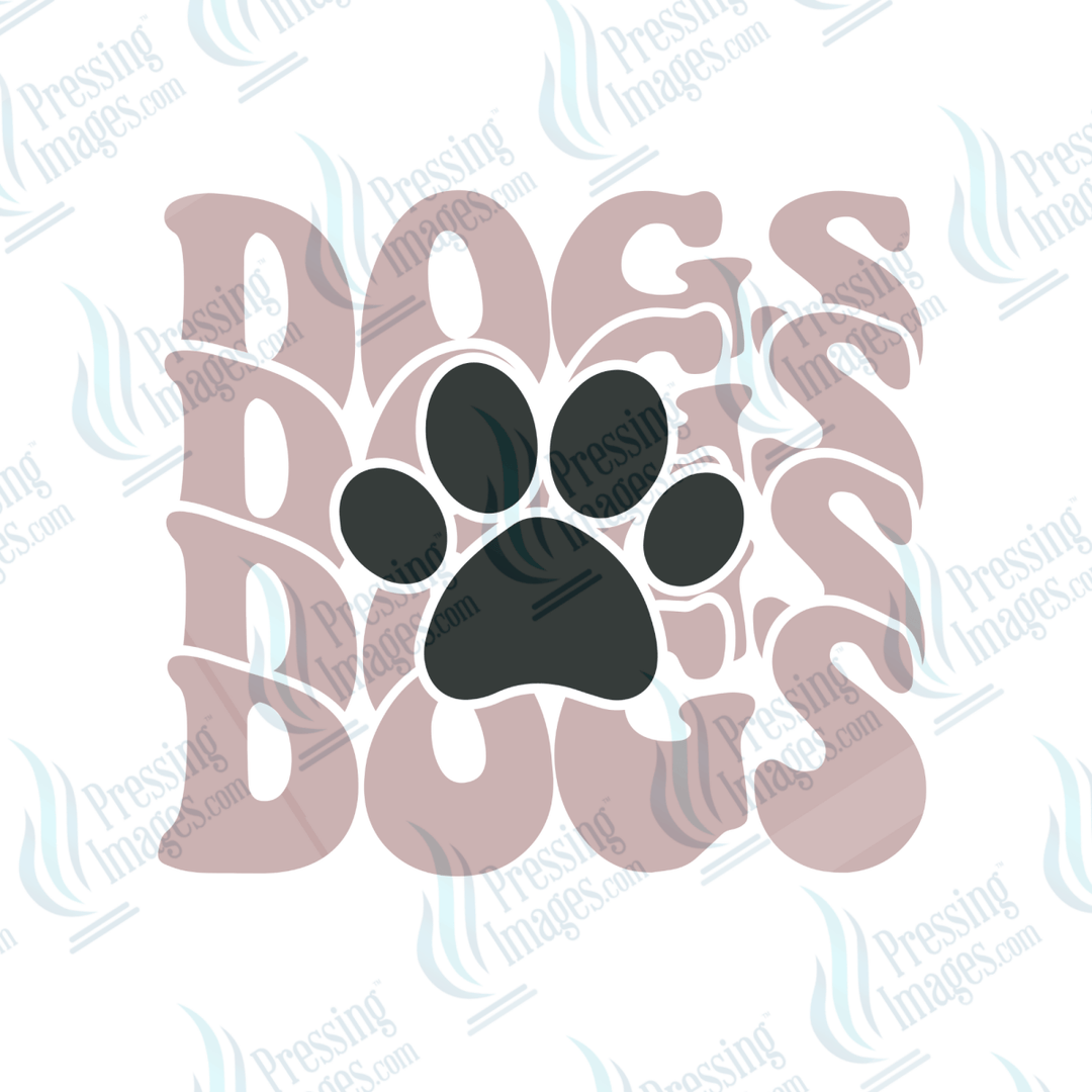 DTF 6511 Dogs Paw Wavy - Pressing Images