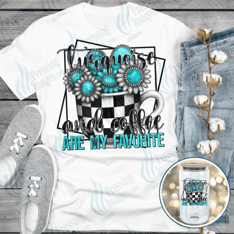 DTF 6519 Turquois and Coffee — Pressing Images Canada