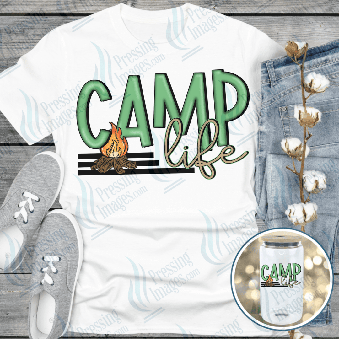 DTF 6529 Camp Life - Pressing Images