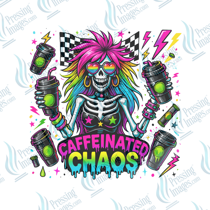 DTF 6550 Caffeinated Chaos - Pressing Images