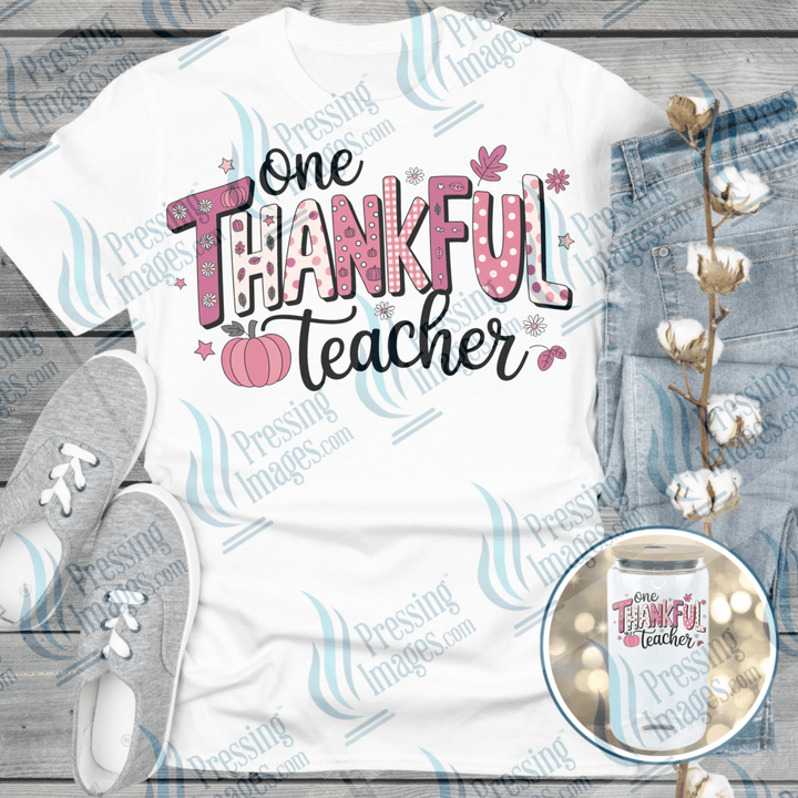 DTF 6555 Thankful Teacher - Pressing Images