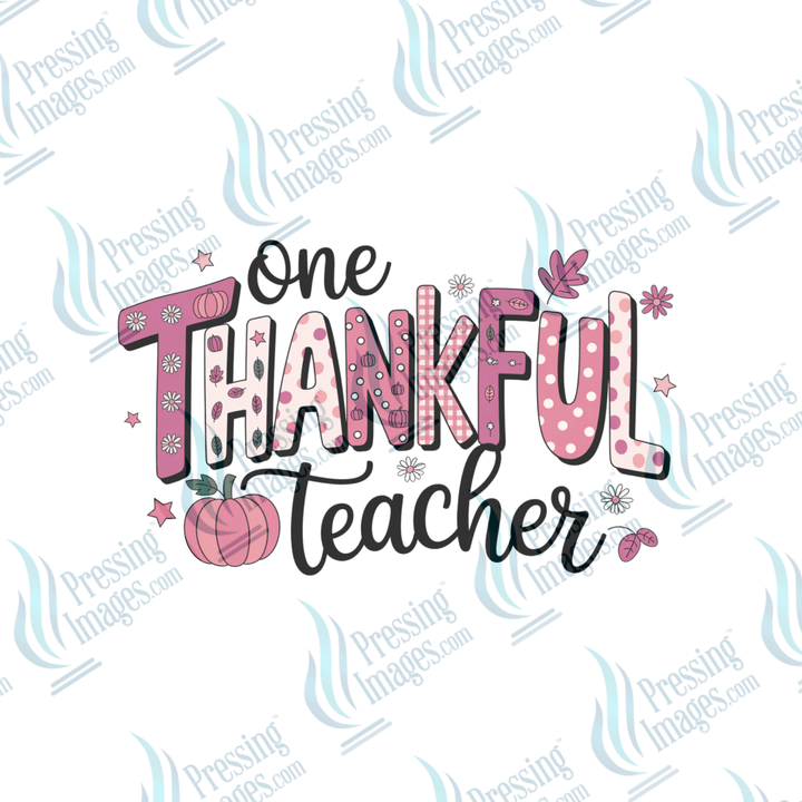 DTF 6555 Thankful Teacher - Pressing Images