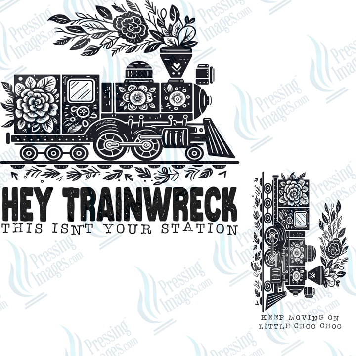 DTF 6564 Hey Trainwreck w/sleeve 2 parts - Pressing Images