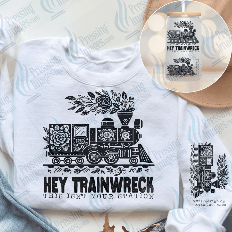 DTF 6564 Hey Trainwreck w/sleeve 2 parts - Pressing Images