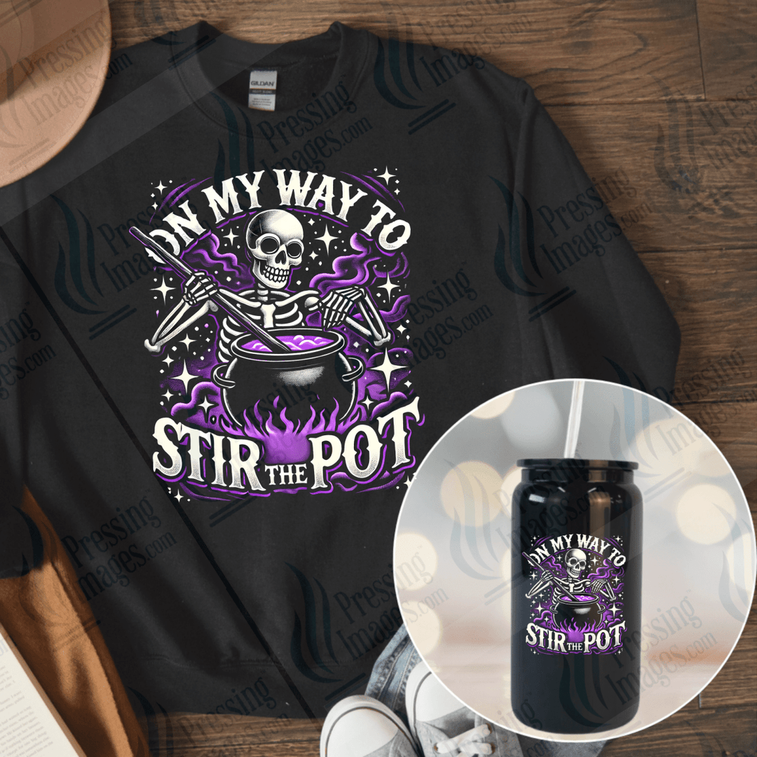 DTF 6570 On My Way To Stir The Pot ( Knock out ) — Pressing Images Canada