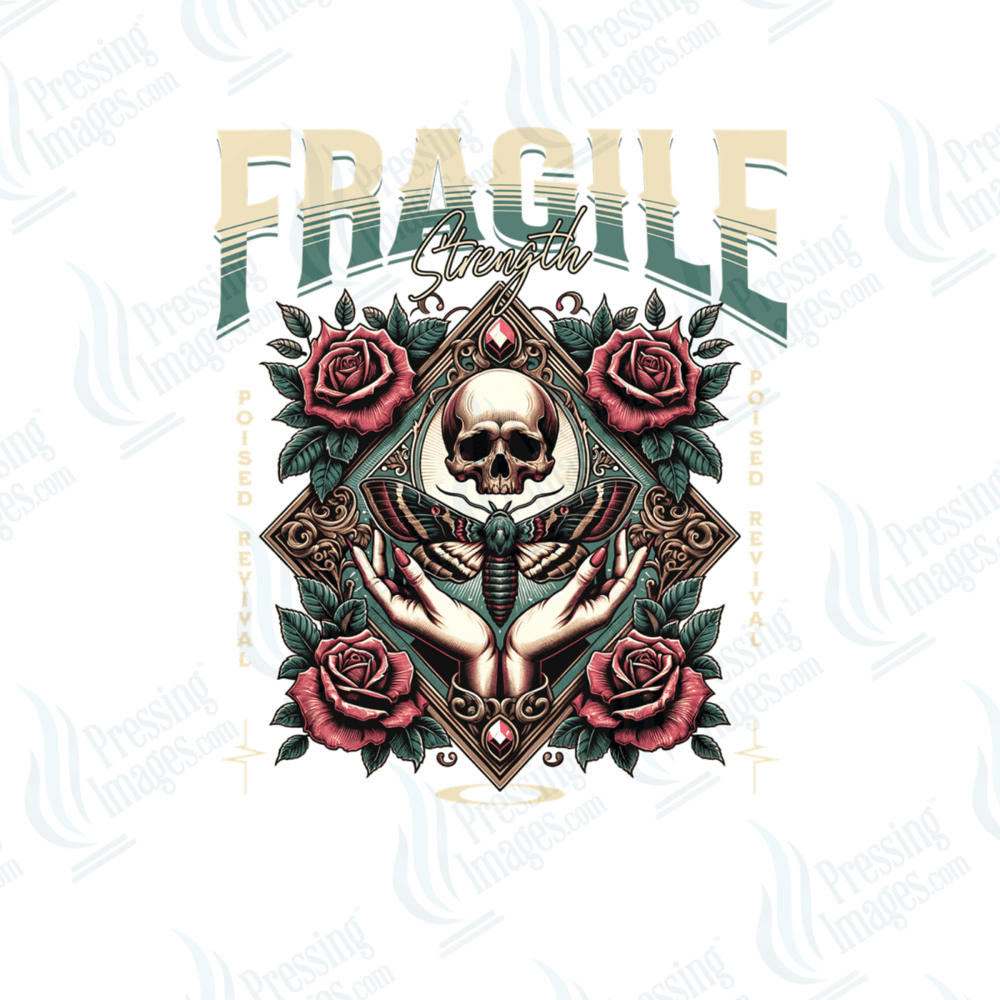 DTF 6586 Fragile Strength - Pressing Images