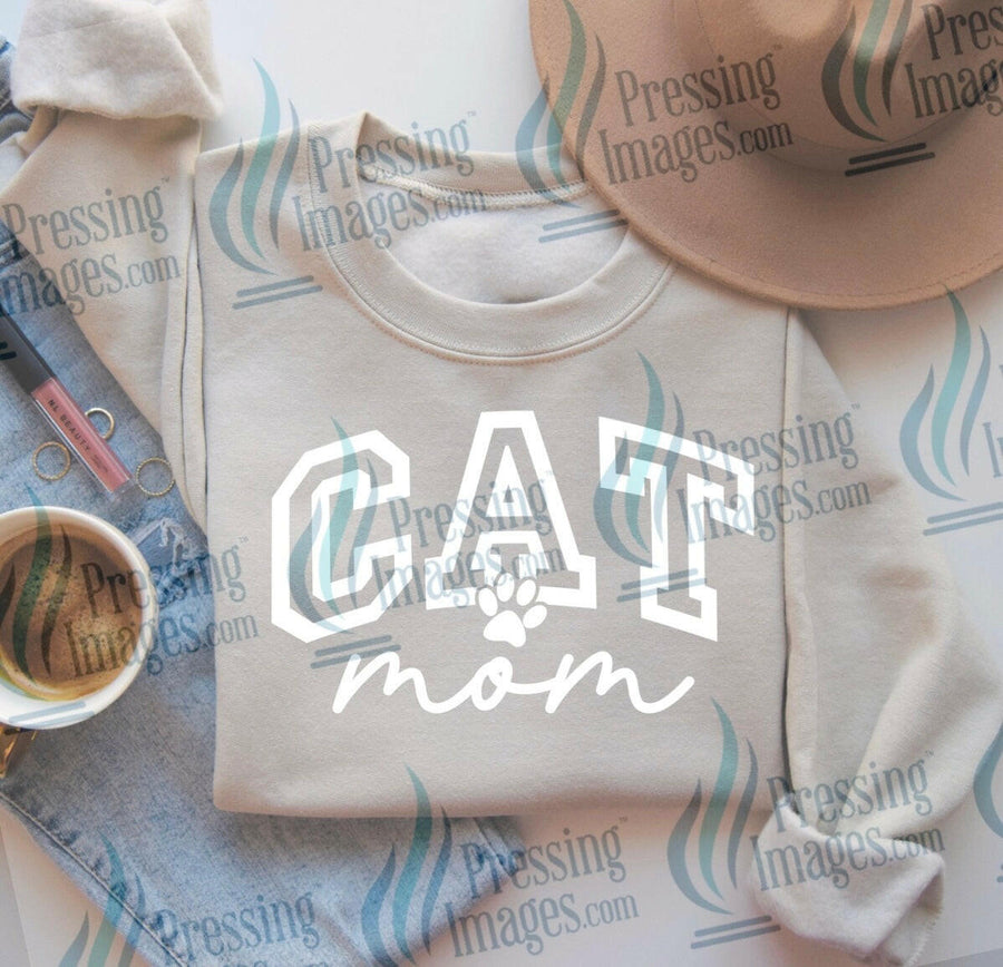 DTF: 659 Cat Mom - Pressing Images