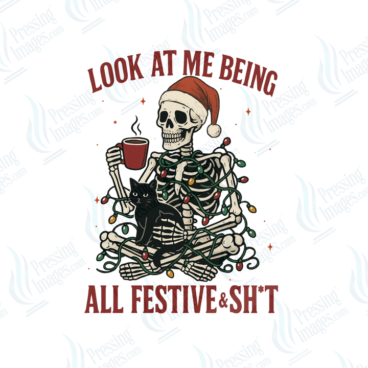 DTF 6592 Look At Me Being All Festive - Pressing Images